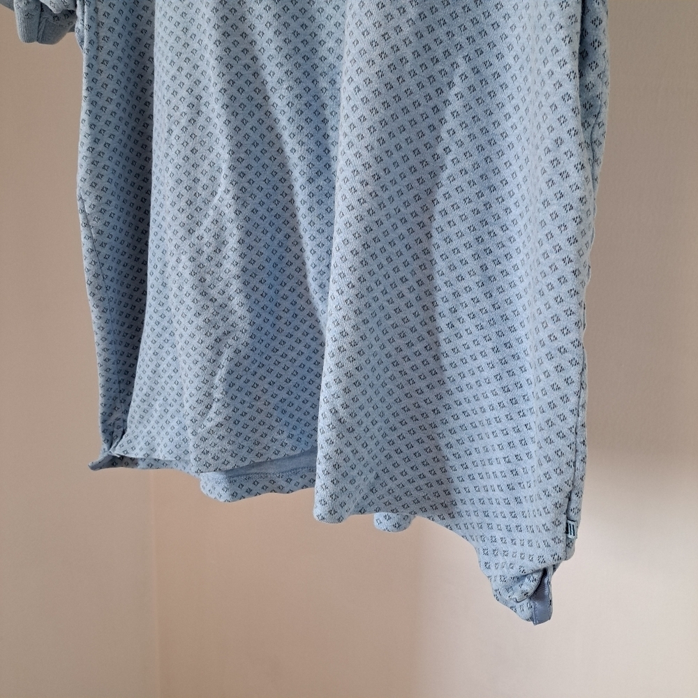 Denver Hayes | Blue diamond pattern men's modern fit polo - Picture 3 of 8